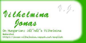vilhelmina jonas business card